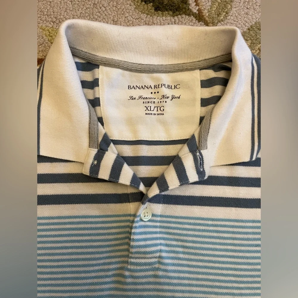 Banana Republic Men’s XL striped polo shirt